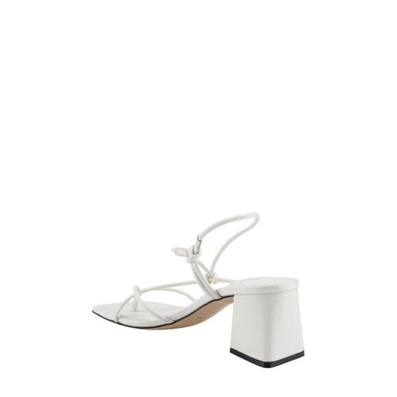 MARC FISHER Womens Ivory Chiara Slip On Leather Slingback Sandal 7.5 M
